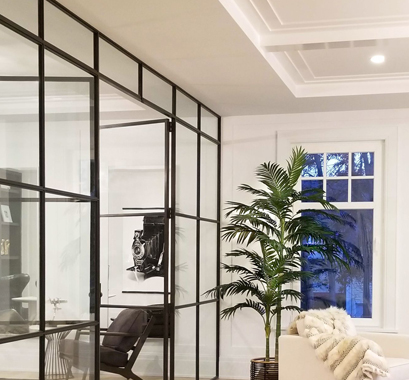 glass aluminium partition design in madurai